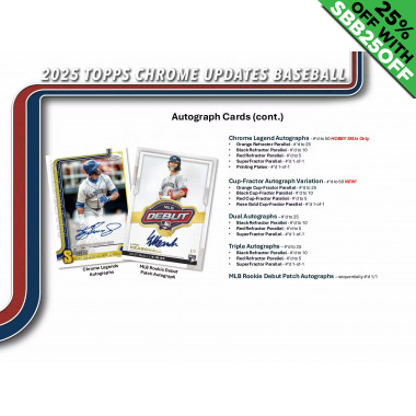 2025 Topps Chrome Update Baseball Hobby (Choose Team - 4-Box Break #1) Baseball